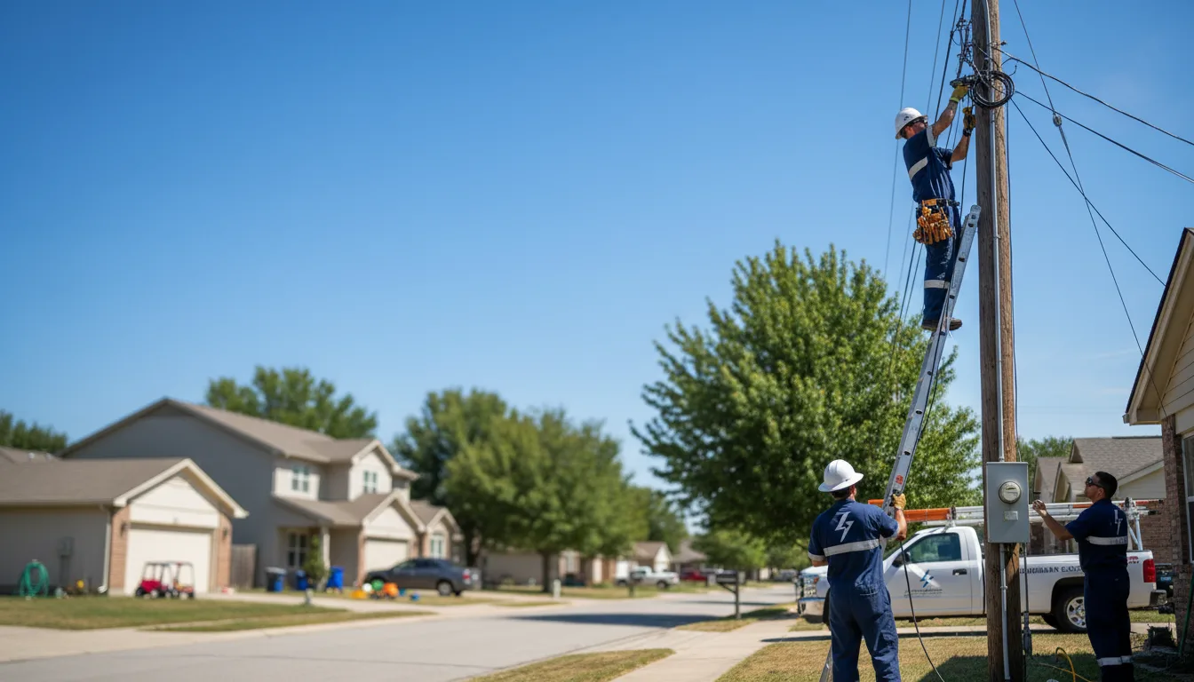 Residential electrician providing installation services in Elkport, IA